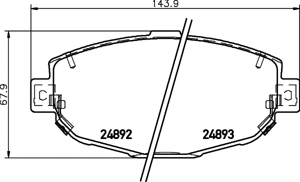 T1979 BEHR/HELLA/PAGID Комплект тормозных колодок, дисковый тормоз (фото 1)