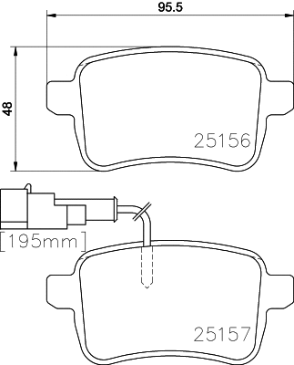 T2011 BEHR/HELLA/PAGID Комплект тормозных колодок, дисковый тормоз (фото 1)