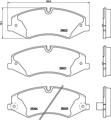 T2012 BEHR/HELLA/PAGID Комплект тормозных колодок, дисковый тормоз (фото 1)
