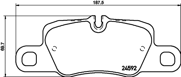 T2015 BEHR/HELLA/PAGID Комплект тормозных колодок, дисковый тормоз (фото 1)