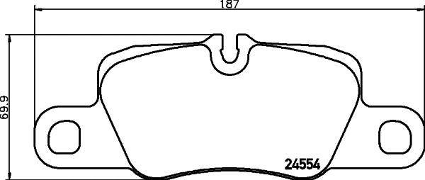 T2035 BEHR/HELLA/PAGID Комплект тормозных колодок, дисковый тормоз (фото 1)