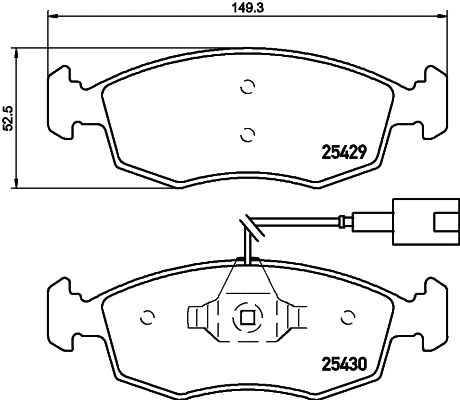 T2112 BEHR/HELLA/PAGID Комплект тормозных колодок, дисковый тормоз (фото 1)