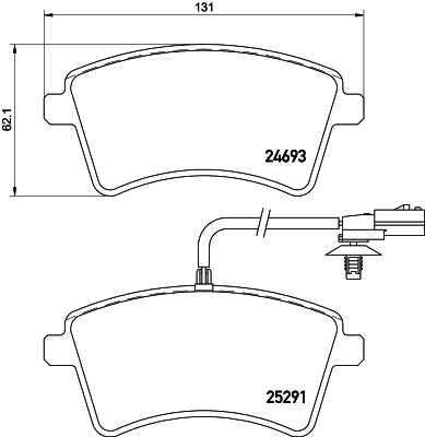 T2140 BEHR/HELLA/PAGID Комплект тормозных колодок, дисковый тормоз (фото 1)