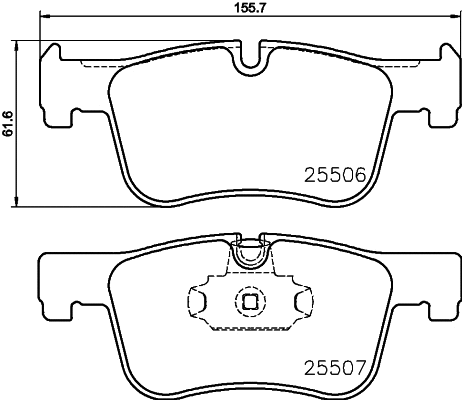 T2164 BEHR/HELLA/PAGID Комплект тормозных колодок, дисковый тормоз (фото 1)