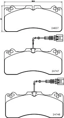 T2222 BEHR/HELLA/PAGID Комплект тормозных колодок, дисковый тормоз (фото 1)