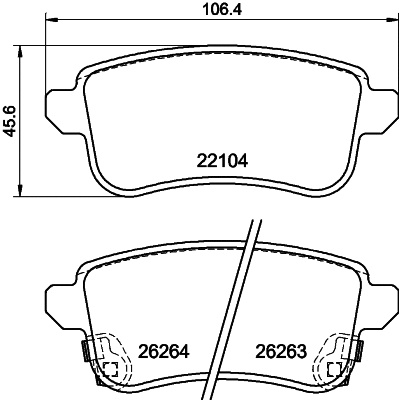 T2249 BEHR/HELLA/PAGID Комплект тормозных колодок, дисковый тормоз (фото 1)