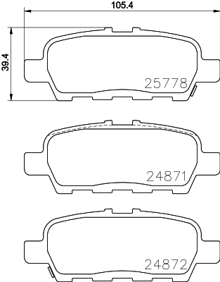 T2294 BEHR/HELLA/PAGID Комплект тормозных колодок, дисковый тормоз (фото 1)