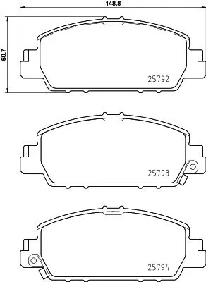 T2332 BEHR/HELLA/PAGID Комплект тормозных колодок, дисковый тормоз (фото 1)