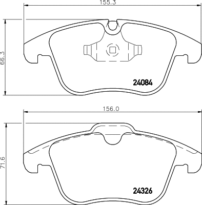 T2389 BEHR/HELLA/PAGID Комплект тормозных колодок, дисковый тормоз (фото 1)