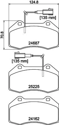 T2429 BEHR/HELLA/PAGID Комплект тормозных колодок, дисковый тормоз (фото 1)