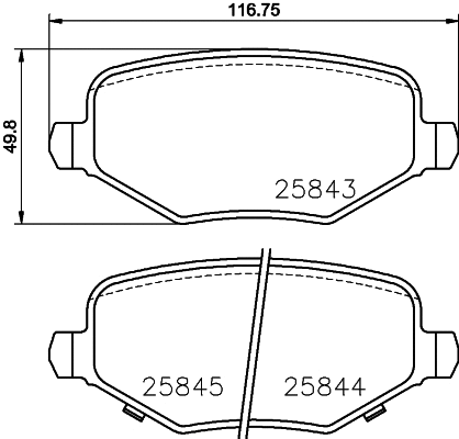 T2469 BEHR/HELLA/PAGID Комплект тормозных колодок, дисковый тормоз (фото 1)