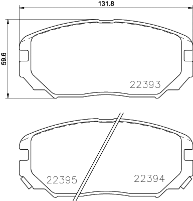 T2497 BEHR/HELLA/PAGID Комплект тормозных колодок, дисковый тормоз (фото 1)