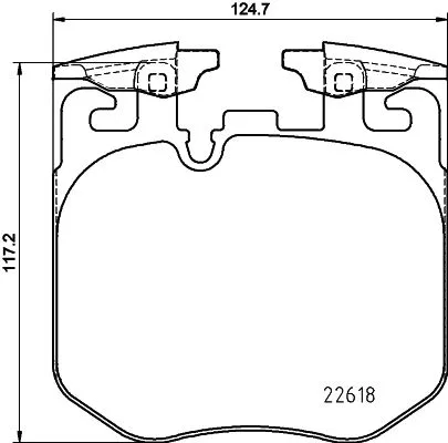 T2541 BEHR/HELLA/PAGID Комплект тормозных колодок, дисковый тормоз (фото 1)
