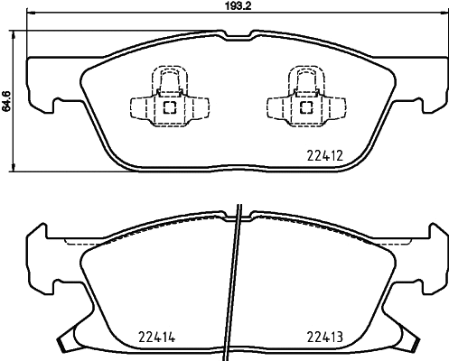 T2559 BEHR/HELLA/PAGID Комплект тормозных колодок, дисковый тормоз (фото 1)