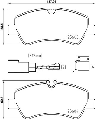 T2574 BEHR/HELLA/PAGID Комплект тормозных колодок, дисковый тормоз (фото 1)