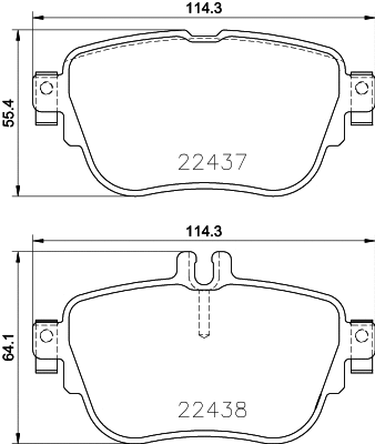 T2579 BEHR/HELLA/PAGID Комплект тормозных колодок, дисковый тормоз (фото 1)