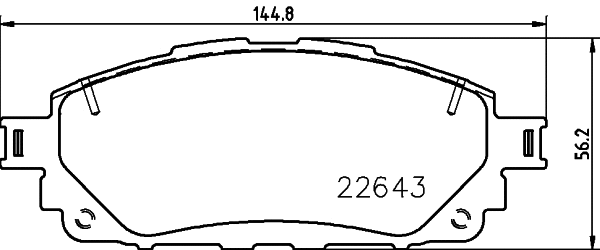 T2662 BEHR/HELLA/PAGID Комплект тормозных колодок, дисковый тормоз (фото 1)