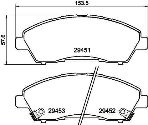 T2682 BEHR/HELLA/PAGID Комплект тормозных колодок, дисковый тормоз (фото 1)