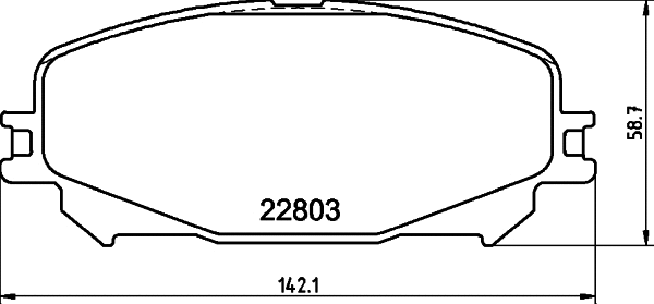 T2711 BEHR/HELLA/PAGID Комплект тормозных колодок, дисковый тормоз (фото 1)