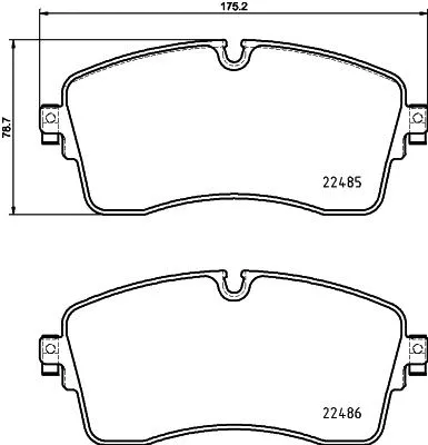 T2752 BEHR/HELLA/PAGID Комплект тормозных колодок, дисковый тормоз (фото 1)