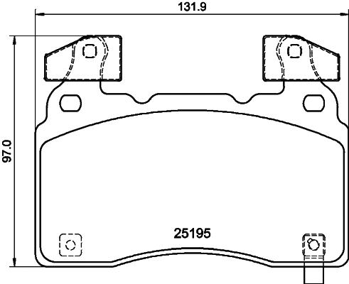 T2817 BEHR/HELLA/PAGID Комплект тормозных колодок, дисковый тормоз (фото 1)