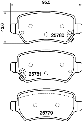 T2840 BEHR/HELLA/PAGID Комплект тормозных колодок, дисковый тормоз (фото 1)