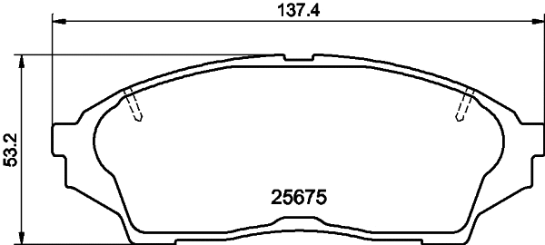T2868 BEHR/HELLA/PAGID Комплект тормозных колодок, дисковый тормоз (фото 1)