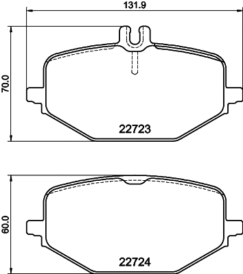 T2874 BEHR/HELLA/PAGID Комплект тормозных колодок, дисковый тормоз (фото 1)