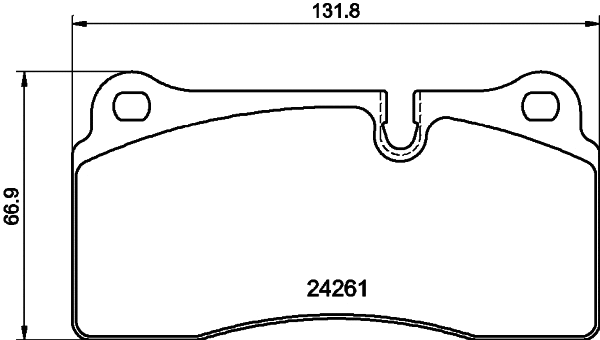 T2888 BEHR/HELLA/PAGID Комплект тормозных колодок, дисковый тормоз (фото 1)