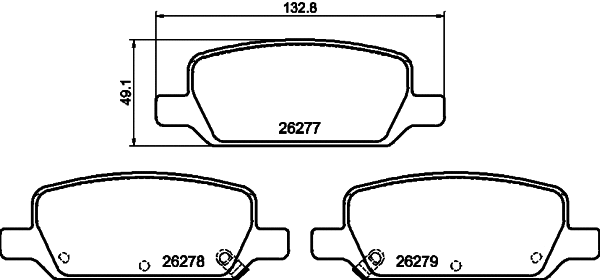 T2899 BEHR/HELLA/PAGID Комплект тормозных колодок, дисковый тормоз (фото 1)