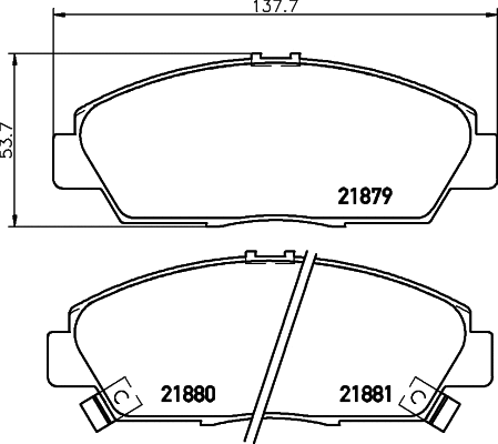 T3035 BEHR/HELLA/PAGID Комплект тормозных колодок, дисковый тормоз (фото 1)