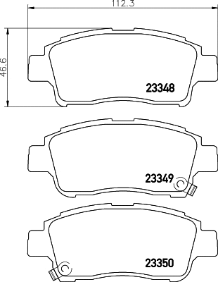 T3098 BEHR/HELLA/PAGID Комплект тормозных колодок, дисковый тормоз (фото 1)