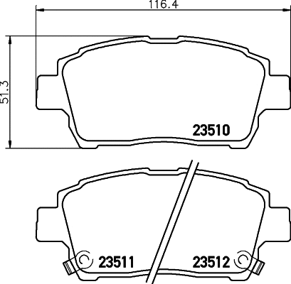 T3099 BEHR/HELLA/PAGID Комплект тормозных колодок, дисковый тормоз (фото 1)