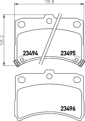 T3104 BEHR/HELLA/PAGID Комплект тормозных колодок, дисковый тормоз (фото 1)