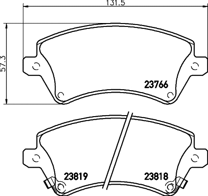 T3120 BEHR/HELLA/PAGID Комплект тормозных колодок, дисковый тормоз (фото 1)