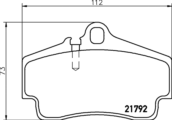 T5125 BEHR/HELLA/PAGID Комплект тормозных колодок, дисковый тормоз (фото 1)