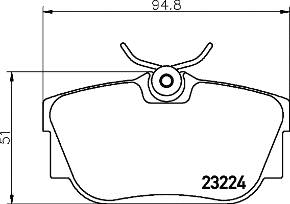 T5136 BEHR/HELLA/PAGID Комплект тормозных колодок, дисковый тормоз (фото 1)