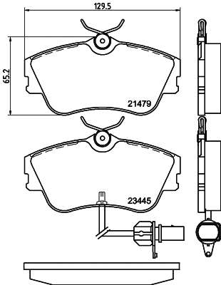 T5140 BEHR/HELLA/PAGID Комплект тормозных колодок, дисковый тормоз (фото 1)
