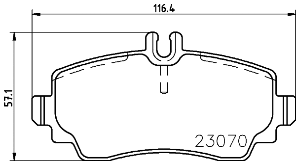 T5168 BEHR/HELLA/PAGID Комплект тормозных колодок, дисковый тормоз (фото 1)