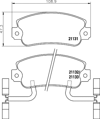 T6062 BEHR/HELLA/PAGID Комплект тормозных колодок, дисковый тормоз (фото 1)