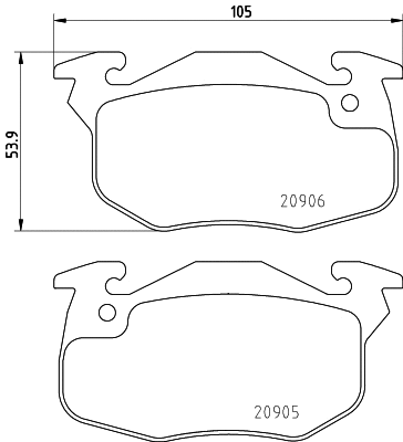 T9028 BEHR/HELLA/PAGID Комплект тормозных колодок, дисковый тормоз (фото 1)