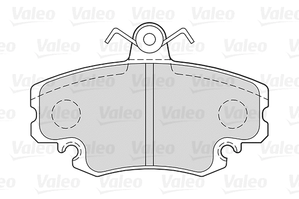 301002 VALEO Комплект тормозных колодок, дисковый тормоз (фото 1)