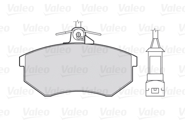 301003 VALEO Комплект тормозных колодок, дисковый тормоз (фото 1)