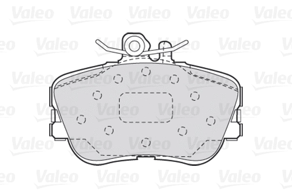 301013 VALEO Комплект тормозных колодок, дисковый тормоз (фото 1)