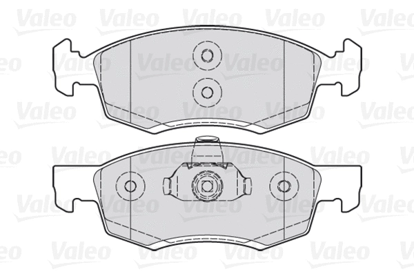 301017 VALEO Комплект тормозных колодок, дисковый тормоз (фото 1)