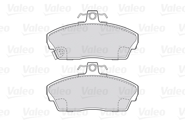 301022 VALEO Комплект тормозных колодок, дисковый тормоз (фото 1)