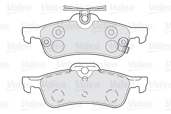301028 VALEO Комплект тормозных колодок, дисковый тормоз (фото 1)