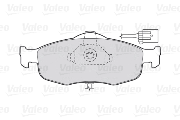 301033 VALEO Комплект тормозных колодок, дисковый тормоз (фото 1)