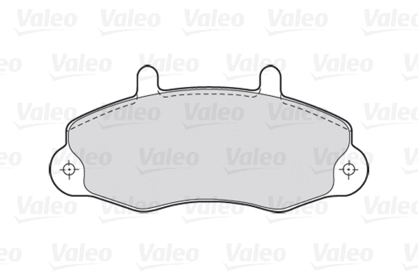 301036 VALEO Комплект тормозных колодок, дисковый тормоз (фото 1)
