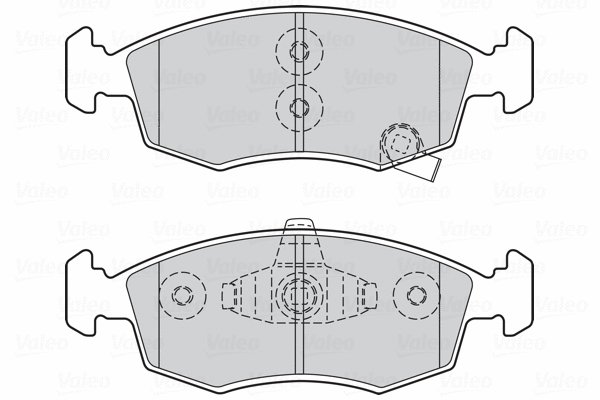 301045 VALEO Комплект тормозных колодок, дисковый тормоз (фото 1)